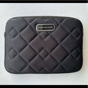 Marc Jacobs Quilted Ipad Mini Pouch Case Black Diamond Quilted